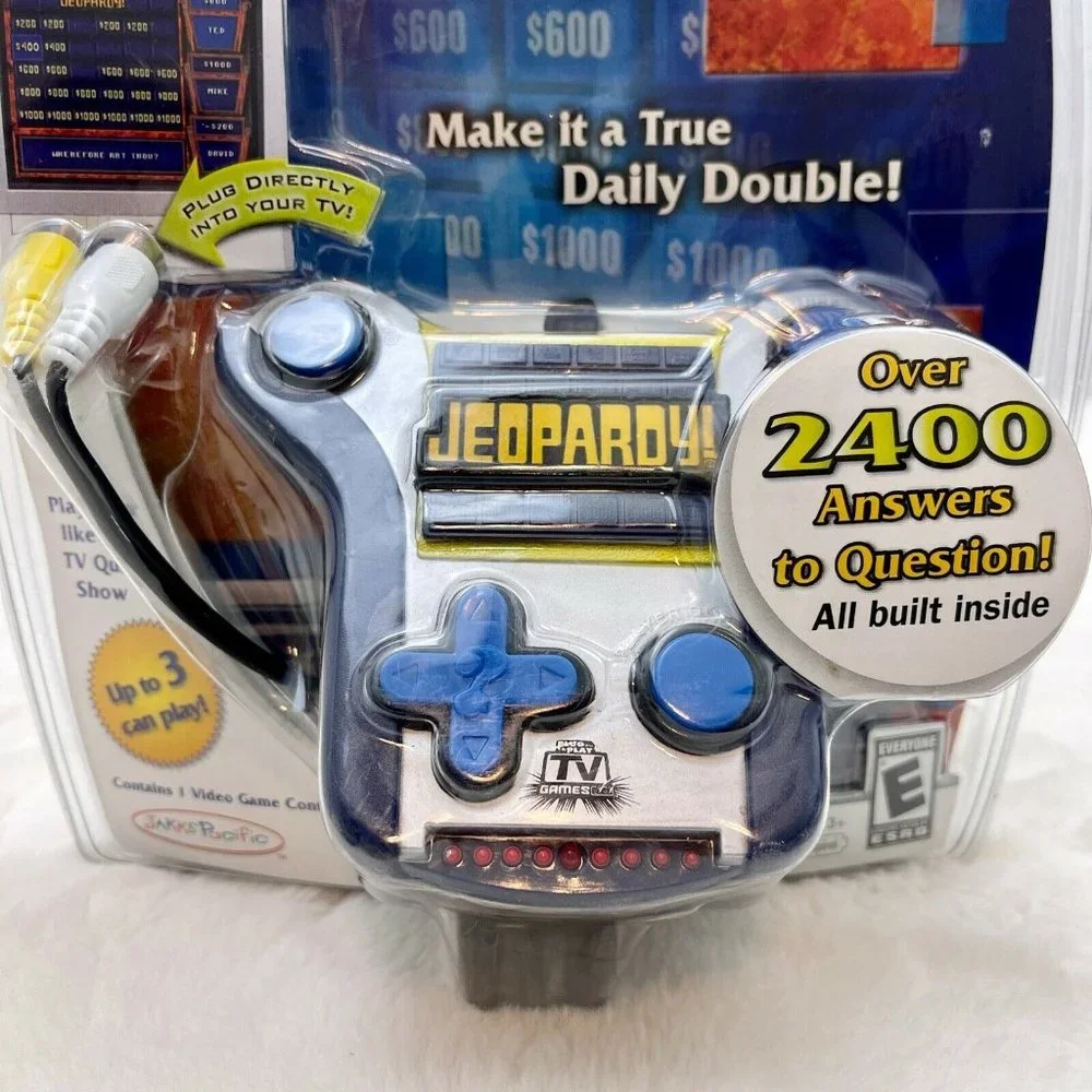 Jeopardy Plug & Play TV Video Game Edition 1 2007 Jakks Pacific New Sealed